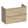 BRAUER Inspire onderkast ondiep 80 met 2 softclose lades greeploos en 1 sifon uitsparing vingerlas eiken grijs OK-INO80VEG