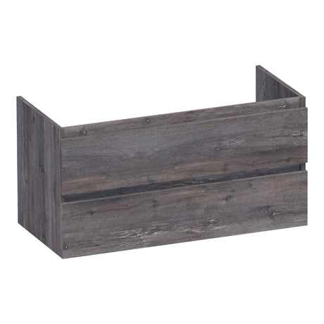 BRAUER Joy onderkast 100 met 2 softclose lades greeploos en 1 sifon uitsparing Driftwood OK-JY100DR
