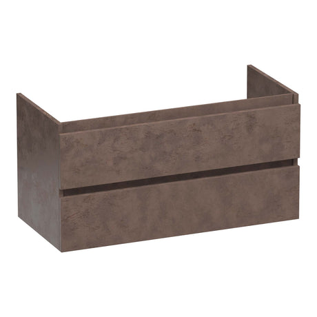 BRAUER Joy onderkast 100 met 2 softclose lades greeploos en 1 sifon uitsparing Erosion OK-JY100ER