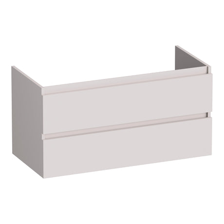 BRAUER Joy onderkast 100 met 2 softclose lades greeploos en 1 sifon uitsparing mat zand OK-JY100MS