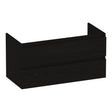 BRAUER Joy onderkast 100 met 2 softclose lades greeploos en 1 sifon uitsparing Timber Black OK-JY100TB