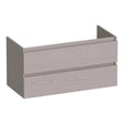 BRAUER Joy onderkast 100 met 2 softclose lades greeploos en 1 sifon uitsparing Timber Greige OK-JY100TE