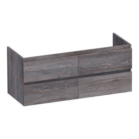 BRAUER Joy onderkast 120 met 4 softclose lades greeploos en 2 sifon uitsparingen Driftwood OK-JY120-4DR