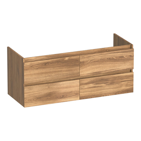 BRAUER Joy onderkast 120 met 4 softclose lades greeploos en 2 sifon uitsparingen Honey OK-JY120-4HO