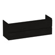 BRAUER Joy onderkast 140 met 4 softclose lades greeploos en 2 sifon uitsparingen Timber Black OK-JY140TB