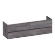 BRAUER Joy onderkast 160 met 4 softclose lades greeploos en 2 sifon uitsparingen Driftwood OK-JY160DR