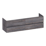 BRAUER Joy onderkast 160 met 4 softclose lades greeploos en 2 sifon uitsparingen Driftwood OK-JY160DR