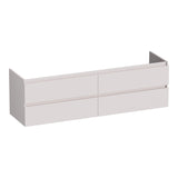 BRAUER Joy onderkast 160 met 4 softclose lades greeploos en 2 sifon uitsparingen mat zand OK-JY160MS