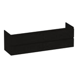 BRAUER Joy onderkast 160 met 4 softclose lades greeploos en 2 sifon uitsparingen Timber Black OK-JY160TB