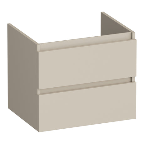 BRAUER Joy onderkast 60 met 2 softclose lades greeploos en 1 sifon uitsparing mat beige OK-JY60MB