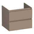 BRAUER Joy onderkast 60 met 2 softclose lades greeploos en 1 sifon uitsparing mat mokka OK-JY60MM