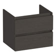 BRAUER Joy onderkast 60 met 2 softclose lades greeploos en 1 sifon uitsparing Timber Anthracite OK-JY60TA