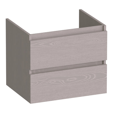 BRAUER Joy onderkast 60 met 2 softclose lades greeploos en 1 sifon uitsparing Timber Greige OK-JY60TE