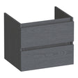 BRAUER Joy onderkast 60 met 2 softclose lades greeploos en 1 sifon uitsparing Timber Grey OK-JY60TG