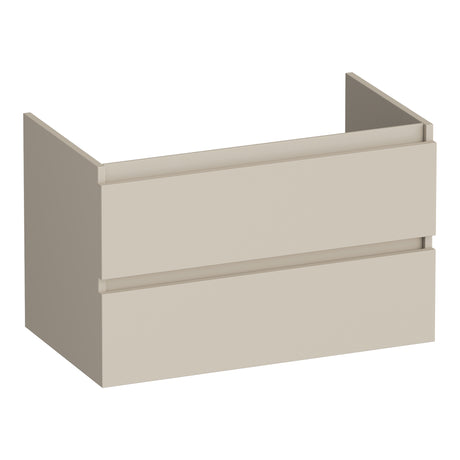 BRAUER Joy onderkast 80 met 2 softclose lades greeploos en 1 sifon uitsparing mat beige OK-JY80MB