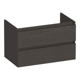 BRAUER Joy onderkast 80 met 2 softclose lades greeploos en 1 sifon uitsparing Timber Anthracite OK-JY80TA