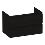 BRAUER Joy onderkast 80 met 2 softclose lades greeploos en 1 sifon uitsparing Timber Black OK-JY80TB