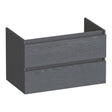 BRAUER Joy onderkast 80 met 2 softclose lades greeploos en 1 sifon uitsparing Timber Grey OK-JY80TG
