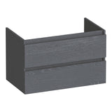 BRAUER Joy onderkast 80 met 2 softclose lades greeploos en 1 sifon uitsparing Timber Grey OK-JY80TG