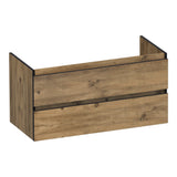 BRAUER Joy Edge onderkast 100 met 2 softclose lades greeploos en 1 sifon uitsparing Chateau OK-JYE100CH