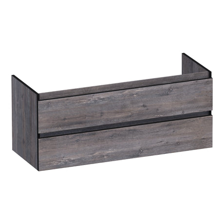 BRAUER Joy Edge onderkast 120 met 2 softclose lades greeploos en 1 sifon uitsparing Driftwood OK-JYE120-1DR