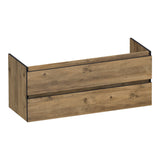 BRAUER Joy Edge onderkast 120 met 2 softclose lades greeploos en 2 sifon uitsparingen Chateau OK-JYE120-2CH