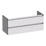 BRAUER Joy Edge onderkast 120 met 2 softclose lades greeploos en 2 sifon uitsparingen Forest Seashell OK-JYE120-2FS