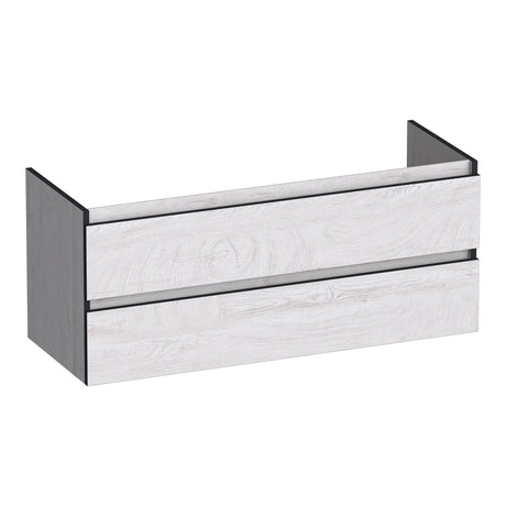 BRAUER Joy Edge onderkast 120 met 2 softclose lades greeploos en 2 sifon uitsparingen Forest Seashell OK-JYE120-2FS