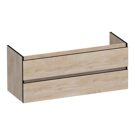 BRAUER Joy Edge onderkast 120 met 2 softclose lades greeploos en 2 sifon uitsparingen Forest Wheat OK-JYE120-2FW