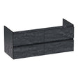 BRAUER Joy Edge onderkast 120 met 4 softclose lades greeploos en 2 sifon uitsparingen Damascus OK-JYE120-4DA