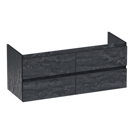BRAUER Joy Edge onderkast 120 met 4 softclose lades greeploos en 2 sifon uitsparingen Damascus OK-JYE120-4DA
