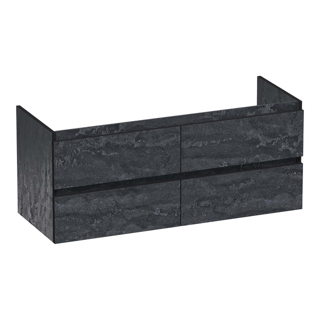 BRAUER Joy Edge onderkast 120 met 4 softclose lades greeploos en 2 sifon uitsparingen Damascus OK-JYE120-4DA