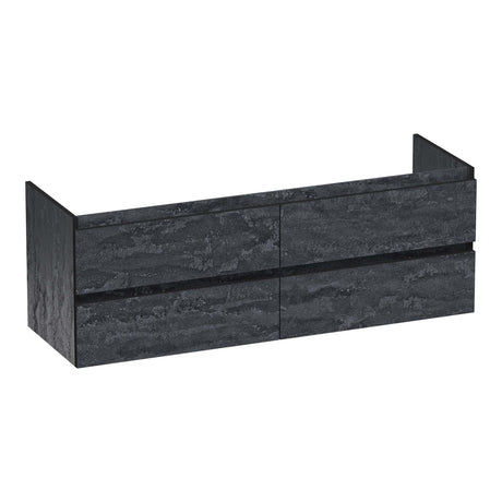 BRAUER Joy Edge onderkast 140 met 4 softclose lades greeploos en 2 sifon uitsparingen Damascus OK-JYE140DA