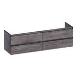 BRAUER Joy Edge onderkast 160 met 4 softclose lades greeploos en 2 sifon uitsparingen Driftwood OK-JYE160DR