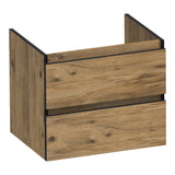 BRAUER Joy Edge onderkast 60 met 2 softclose lades greeploos en 1 sifon uitsparing Chateau OK-JYE60CH