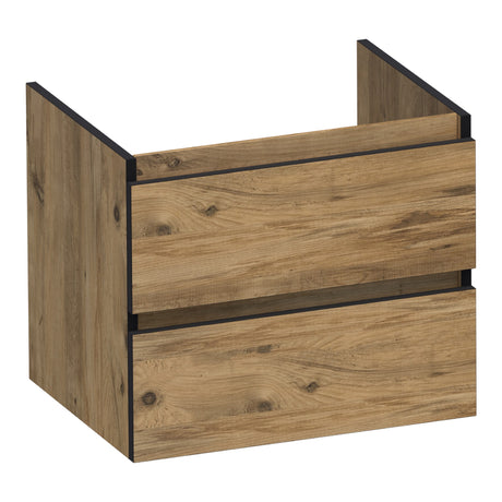 BRAUER Joy Edge onderkast 60 met 2 softclose lades greeploos en 1 sifon uitsparing Chateau OK-JYE60CH