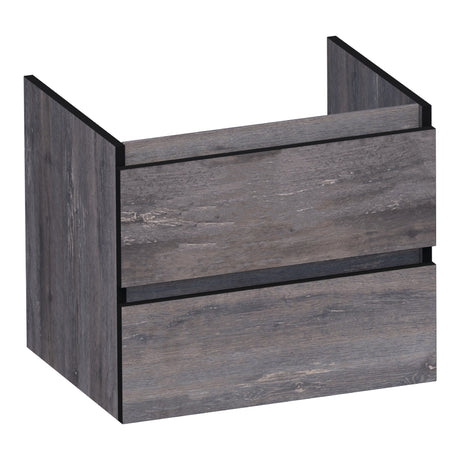 BRAUER Joy Edge onderkast 60 met 2 softclose lades greeploos en 1 sifon uitsparing Driftwood OK-JYE60DR