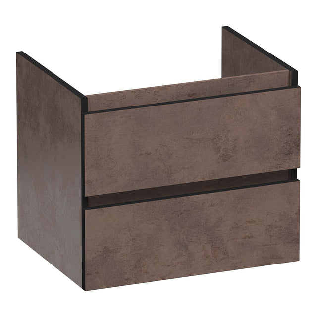 BRAUER Joy Edge onderkast 60 met 2 softclose lades greeploos en 1 sifon uitsparing Erosion OK-JYE60ER