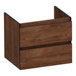 BRAUER Joy Edge onderkast 60 met 2 softclose lades greeploos en 1 sifon uitsparing Forest Cacao OK-JYE60FC
