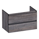 BRAUER Joy Edge onderkast 80 met 2 softclose lades greeploos en 1 sifon uitsparing Driftwood OK-JYE80DR