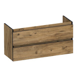 BRAUER Joy Edge onderkast ondiep 100 met 2 softclose lades greeploos en 1 sifon uitsparing Chateau OK-JYEO100CH