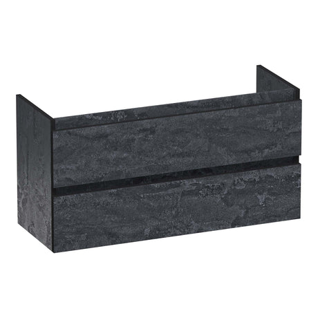 BRAUER Joy Edge onderkast ondiep 100 met 2 softclose lades greeploos en 1 sifon uitsparing Damascus OK-JYEO100DA