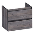 BRAUER Joy Edge onderkast ondiep 60 met 2 softclose lades greeploos en 1 sifon uitsparing Driftwood OK-JYEO60DR