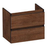 BRAUER Joy Edge onderkast ondiep 60 met 2 softclose lades greeploos en 1 sifon uitsparing Forest Cacao OK-JYEO60FC
