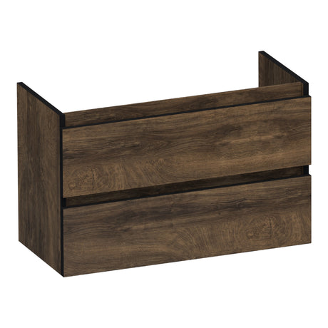 BRAUER Joy Edge onderkast ondiep 80 met 2 softclose lades greeploos en 1 sifon uitsparing Grove OK-JYEO80GR