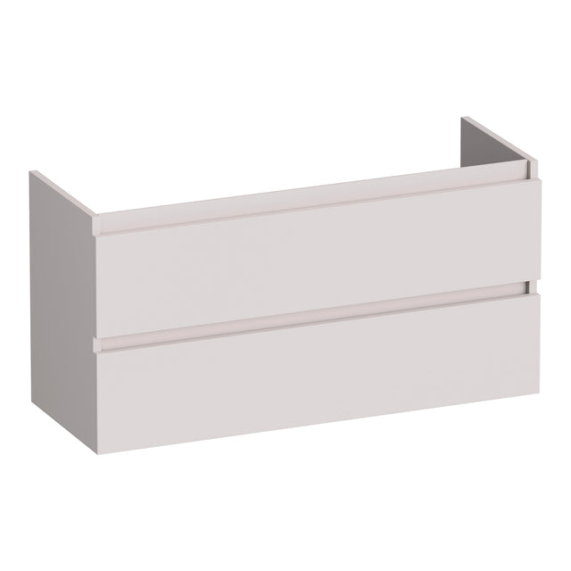 BRAUER Joy onderkast ondiep 100 met 2 softclose lades greeploos en 1 sifon uitsparing mat zand OK-JYO100MS