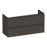 BRAUER Joy onderkast ondiep 100 met 2 softclose lades greeploos en 1 sifon uitsparing Timber Anthracite OK-JYO100TA