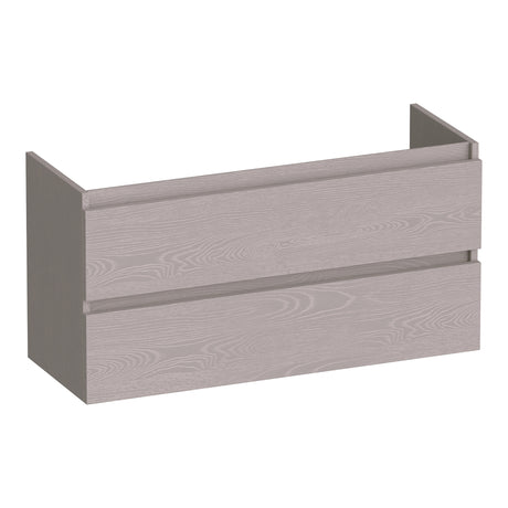 BRAUER Joy onderkast ondiep 100 met 2 softclose lades greeploos en 1 sifon uitsparing Timber Greige OK-JYO100TE