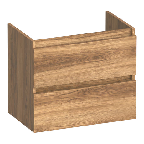 BRAUER Joy onderkast ondiep 60 met 2 softclose lades greeploos en 1 sifon uitsparing Honey OK-JYO60HO