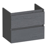 BRAUER Joy onderkast ondiep 60 met 2 softclose lades greeploos en 1 sifon uitsparing Timber Grey OK-JYO60TG